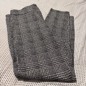 Nanette Lepore Gray Plaid Stretchy Pants